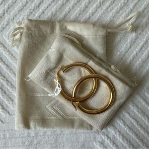 Marrin Costello 1” Gold Hoops